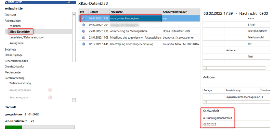 Beispiel für ein XBau-Datenblatt